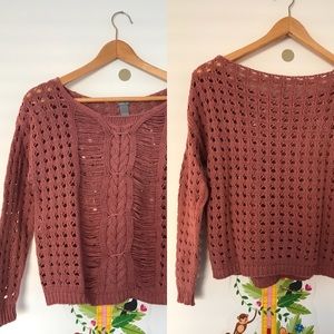 Charlotte Russe crochet’d sweater